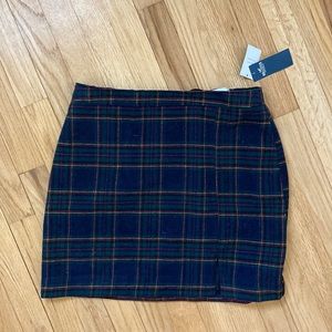 Hollister Plaid Skirt w/ Slit